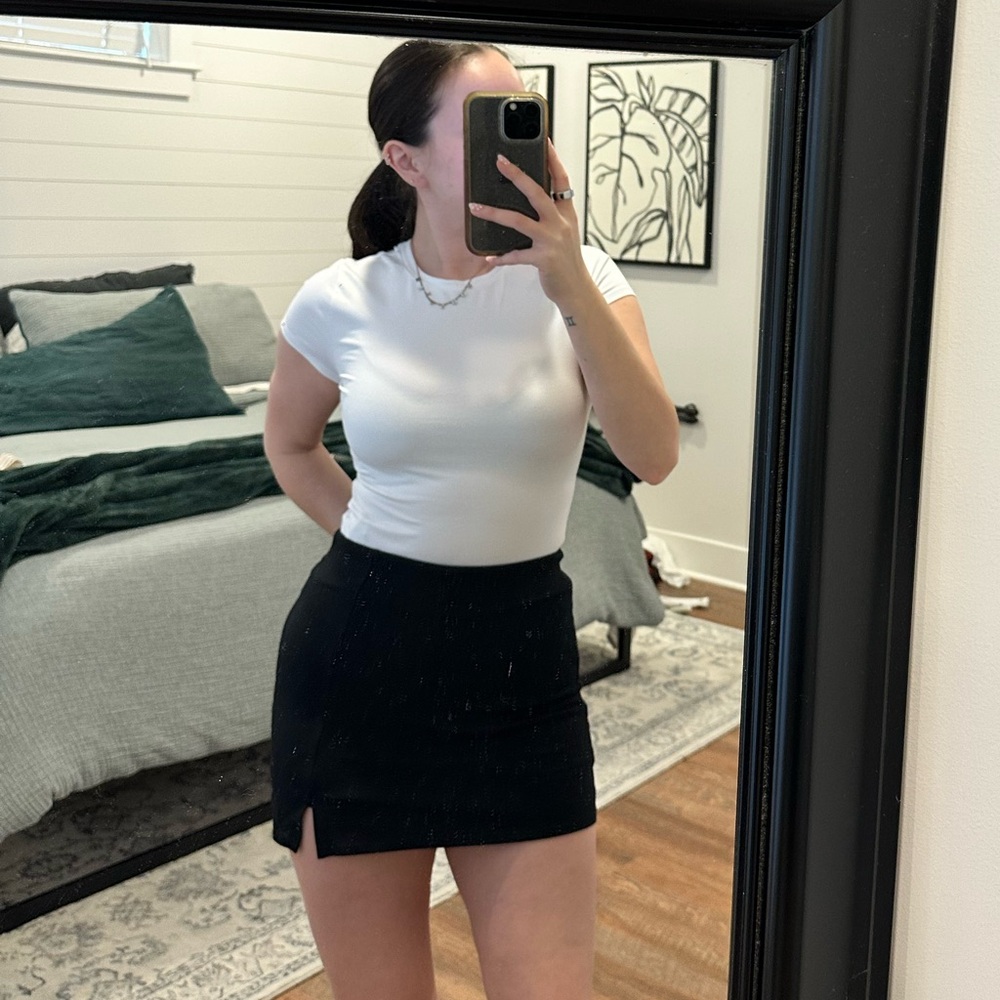 American Eagle Black Mini Skort